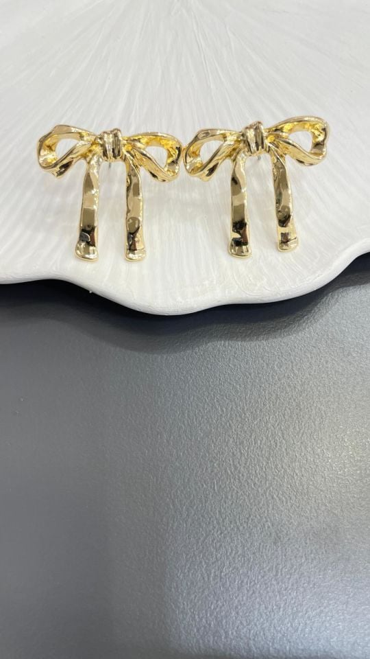 Gold Kurdele Küpe
